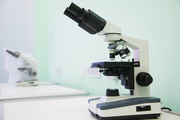 Microscope at laboratory