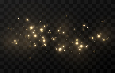 Vector magic glow. Sparkling light, sparkle sparkle Sparkling dust png. Sparkling magical dust. Christmas light.	