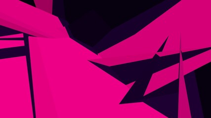 Poster - Pink abstract low-poly background. Desktop wallpaper. lines and triangles. Rendering 4K.