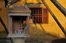 A Spirit House Outside An Old House In City Of Hoi An, Vietnam.