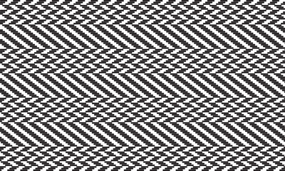Aufkleber - abstract striped background like old seamless textile. monochrome pattern.
