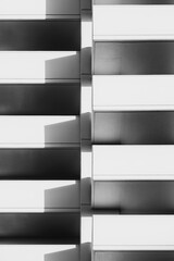Poster - Architecture details Modern Building Exterior Floor level Concrete wall Industry background