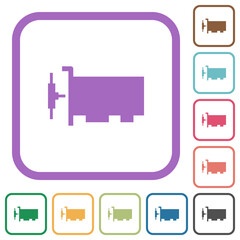 Poster - Network interface card simple icons