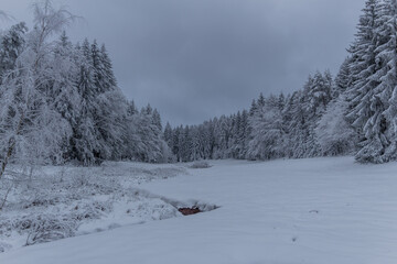 Winter Hiking in different places through the Thuringian Forest - Germany