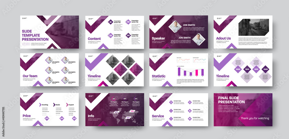 Vector infographic presentation for annual report, statistics, brochure ...