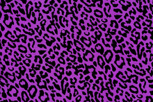 Abstract Background Illustration Of  Black Animal Print On A Purple Glitter Background