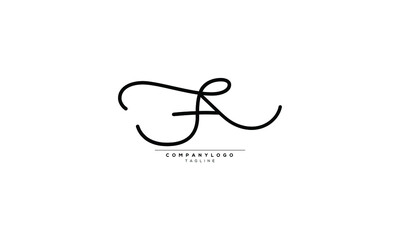 fa af f and a Abstract initial monogram letter alphabet logo design