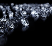 Beautiful Luxury Diamonds On Black Backgrounds