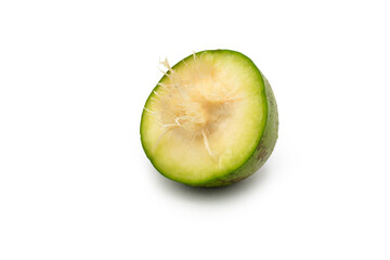 fresh ambarella isolated on white background clipping path, scientific name: Spondias dulcis