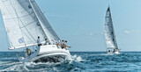 Sailing yacht regatta. Yachting. Sailing	