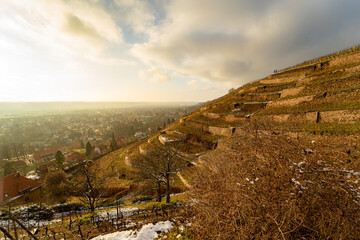 Sticker - Radebeul Spitzhaus Winter Sachsen Weinberg Wein Himmel Blau Sonne Hoflößnitz Schnee Bismarkturm Eggersweg 