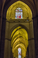 Gothic church window in Seville