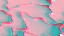 Abstract Pink Blue Liquid 3d Background