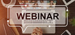 © Prostock-studio - Webinar inscription over unrecognizable man sitting in front of laptop