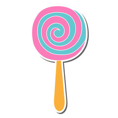 Poster - candy hand drawn doodle stickers design vector illustration