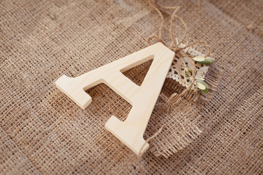 Wooden letter 