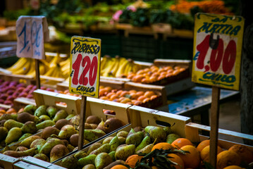 Wall Mural - fruit stand in Naples Italy