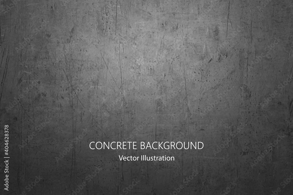 Vector gray concrete texture. Metal background with scratches. - obrazy, fototapety, plakaty 