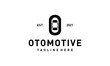 initial letter O with car automotive logo design template