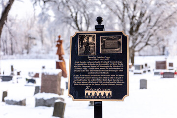 winter in the cemetery