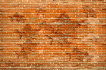 Poster - old brick wall background