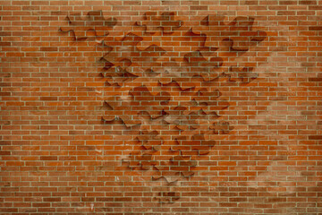 Sticker - old brick wall background