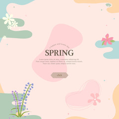 Wall Mural - Warm spring atmosphere frame 
