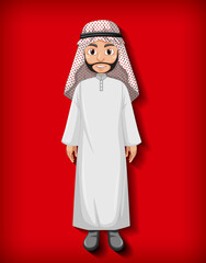 Poster - Arab man cartoon character