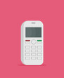 © mix3r - Vector flat icon of phone with keypad and display.