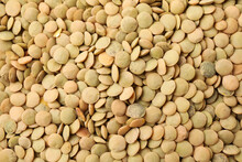 Uncooked Legumes On Whole Background, Close Up