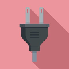 Poster - electric plug icon. flat illustration of electric plug vector icon for web design