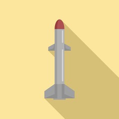 Poster - Missile urban icon. Flat illustration of missile urban vector icon for web design