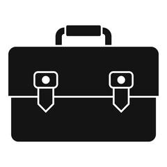 Poster - Estimator briefcase icon. Simple illustration of estimator briefcase vector icon for web design isolated on white background