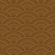 Abstract Seamless Pattern Art Deco Style. Abstract Simple Geometric Pattern with Gold Texture on Brown Background. Modern Luxury Wallpaper, Vector Illustration