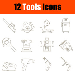 Wall Mural - Tools Icon Set