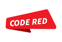 Code Red Image. Code Red Banner Vector Illustration