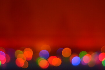 
background colorful lights from festive garlands