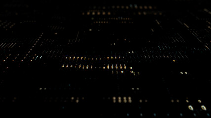 Wall Mural - 3d render of Binary code background. Zero and one digits. Technology concept.