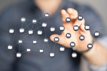 data network 3d digital info