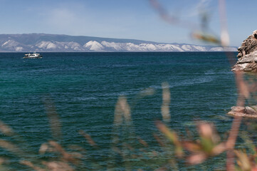 Wall Mural - Lake Baikal view in summer