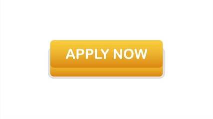 Poster - Apply now. Web banner. Arrow, cursor icon. Arrow icon. Hand click. stock illustration.
