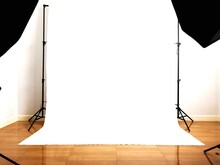 White Backdrop At Studio