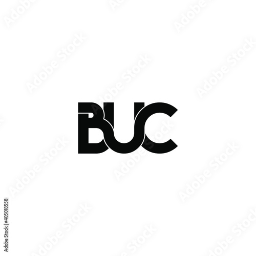 buc letter original monogram logo design Stock Vector Adobe Stock