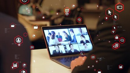 Poster - ビデオ会議　テレミーティング  ビジネスとネットワーク