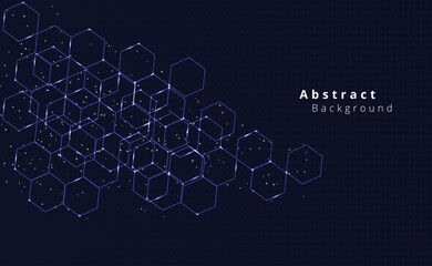 Aufkleber - hexagon pattern design.