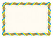 © saidauita - Horizontal  frame and border with Palau flag