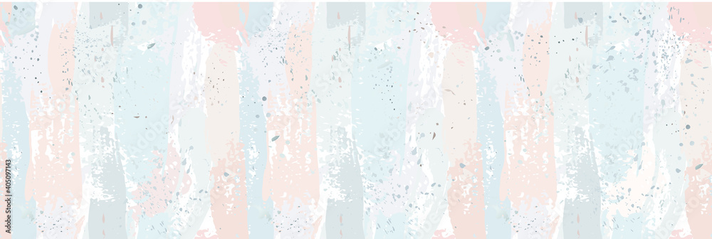 Beautiful seamless pattern with nude pastel watercolor stripes. hand painted brush strokes. Background romantic design. for greeting cards and invitations of the wedding, birthday, Valentine's Day - obrazy, fototapety, plakaty 