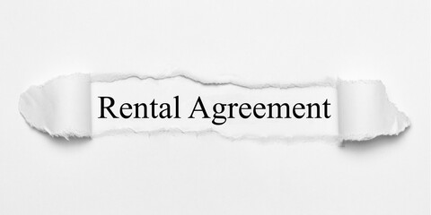 Poster - Rental Agreement 