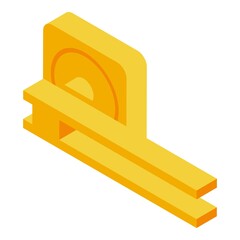 Poster - New door handle icon. Isometric of new door handle vector icon for web design isolated on white background