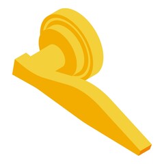 Poster - Door handle tool icon. Isometric of door handle tool vector icon for web design isolated on white background